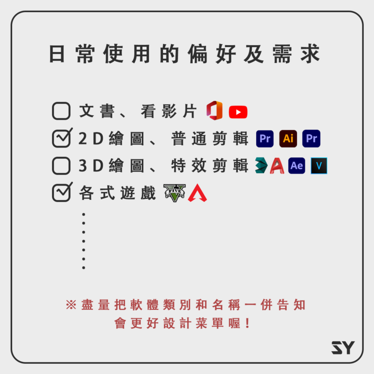 怎麼選擇適合自己的電腦３