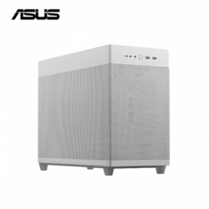 華碩 Prime AP201 白 網狀版 電腦機殼 (M-ATX/Type-C/內建風扇後1/方形金屬網孔/顯卡338mm/塔散170mm)