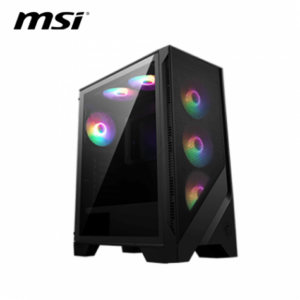 微星 MAG Forge 120A AIRFLOW 玻璃透側機殼 (ATX/內建風扇前3上2後1/網孔面板/顯卡330mm/塔散160mm)