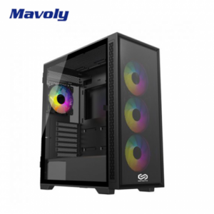 INFINITE LITE L370 黑 玻璃透側機殼 (ATX/網孔面板/開門式玻璃/內建風扇前3後1/ARGB/顯卡360mm/塔散165mm)
