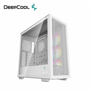 DEEPCOOL MORPHEUS 墨菲斯 白 玻璃透側機殼 (E-ATX/Type-C/內建風扇側3/智慧溫控顯示/模組化機殼/內附PCIe 4.0/顯卡480mm/塔散195mm)