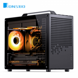 JONSBO 喬思伯 Z20 黑 玻璃透側機殼 (M-ATX/Type-C/可拆卸提把/網孔面板/顯卡363mm/塔散163mm)