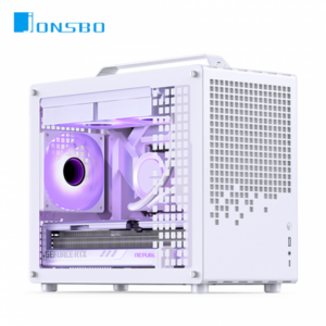 JONSBO 喬思伯 Z20 白 玻璃透側機殼 (M-ATX/Type-C/可拆卸提把/網孔面板/顯卡363mm/塔散163mm)