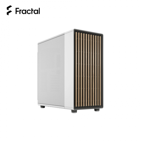Fractal Design North XL Charcoal 白 電腦機殼 (E-ATX/Type-C/橡木面板/網孔側板/內建風扇前3/顯卡413mm/塔散185mm)-FD-C-NOR1X-03