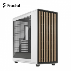 Fractal Design North XL Charcoal 白 玻璃透側機殼 (E-ATX/Type-C/橡木面板/透明玻璃/內建風扇前3/顯卡413mm/塔散185mm)-FD-C-NOR1X-04