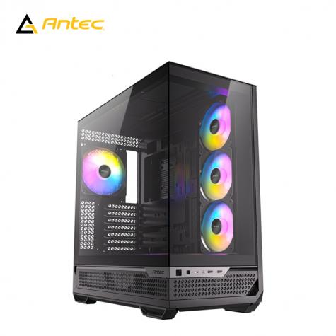 Antec 安鈦克 C7 ARGB 黑 全景玻璃機殼 (ATX/Type-C/無A柱/內建風扇側3後1/顯卡450mm/塔散180mm)