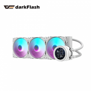 darkFlash DN360S 白 (360mm/2.1″LCD水冷頭/ARGB燈光/12cm風扇*3/五年保固)