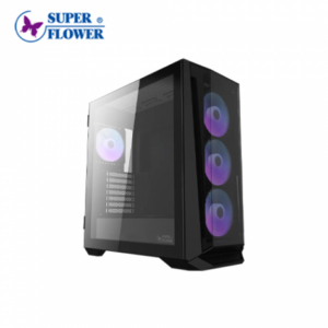 振華 M705 玻璃透側機殼 (E-ATX/Type-C/內建風扇前3後1/網孔面板/顯卡400mm/塔散165mm)