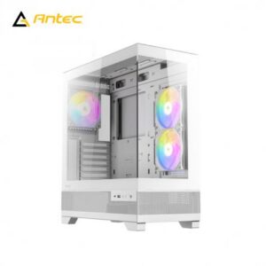 Antec 安鈦克 CX700 ARGB 白 全景玻璃機殼 (ATX/Type-C/內建風扇側2後1/無A柱/顯卡410mm/塔散160m)