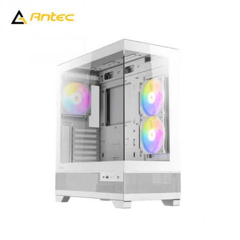 Antec 安鈦克 CX700 ARGB 白 全景玻璃機殼 (ATX/Type-C/內建風扇側2後1/無A柱/顯卡410mm/塔散160m)