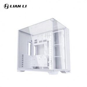 聯力 O11 Vision Compact 白 全景玻璃機殼 (E-ATX/Type-C/三面玻璃/雙頂蓋(玻璃+網孔)/無A柱/支援背插主板/顯卡408mm/塔散164mm)