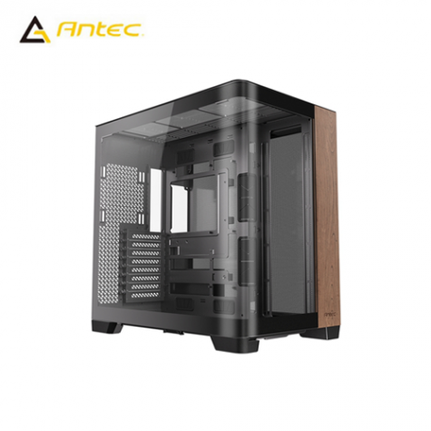 Antec 安鈦克 C8 Curve Wood 全景玻璃機殼 (E-ATX/Type-C/無A柱/曲面玻璃/支援背插主板/木紋面版/顯卡440mm/塔散175mm)