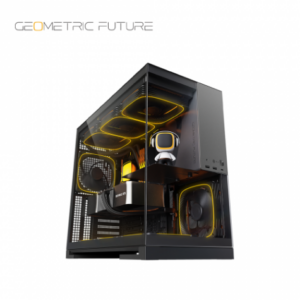 幾何未來 Model 5 悟空 黑灰 全景玻璃機殼 (E-ATX/Type-C/內建風扇側1下3後1/公仔平台/顯卡460mm/塔散180mm)