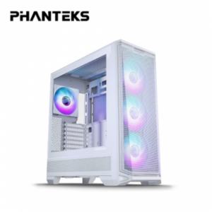 Phanteks 追風者 Eclipse G400A 白 玻璃透側機殼 (ATX/Type-C/內建風扇前3後1/支援背插主板(限ATX)/網孔面板/雙防塵濾網/顯卡415mm/塔散184mm)