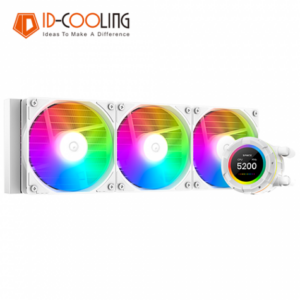 ID-COOLING SL360 XE WHITE 白 (360mm/2.1″LCD水冷頭/支援GIF/12cm風扇*3/保內漏液賠償/五年保固)