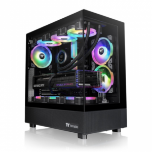 曜越 View 270 TG ARGB V2 黑 全景玻璃機殼 (ATX/Type-C/內建風扇側2後1/無A柱/顯卡420mm/塔散180mm)