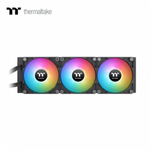 曜越 TH360 V2 ARGB 黑 (360mm/ARGB旋轉冷頭+風扇/無限鏡燈效/12cm風扇*3/五年保固)