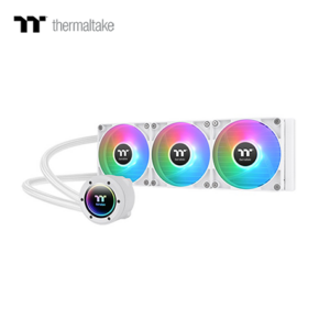 曜越 TH360 V2 ARGB 白 (360mm/ARGB旋轉冷頭+風扇/無限鏡燈效/12cm風扇*3/五年保固)