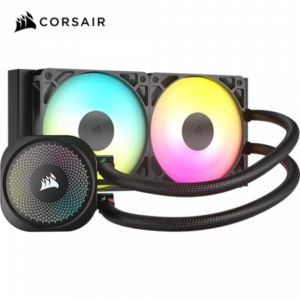 Corsair 海盜船 NAUTILUS 240 RS ARGB 黑 (240mm/ARGB冷頭+風扇/菊鍊串接/12cm風扇*2/六年保固)