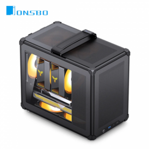 JONSBO 喬思伯 C6 MAX 黑 玻璃透側機殼 (M-ATX/Type-C/附帶提把/顯卡335mm/塔散170mm)