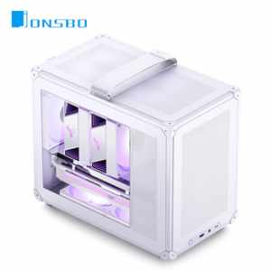 JONSBO 喬思伯 C6 MAX 白 玻璃透側機殼 (M-ATX/Type-C/附帶提把/顯卡335mm/塔散170mm)