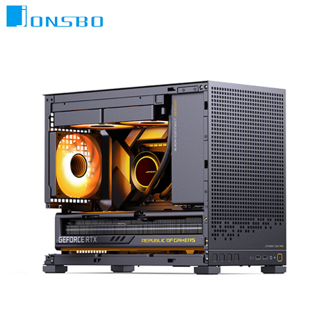 JONSBO 喬思伯 D32 PRO 黑 玻璃透側機殼 (M-ATX/Type-C/支援背插主板(B模式)/顯卡365mm/塔散163~169mm)