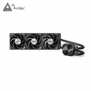MONTECH HyperFlow Silent 360 黑 (360mm/靜音冷頭/預安裝設計/12cm風扇*3/六年保固)