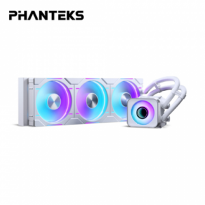 Phanteks 追風者 Glacier One 360 D30 X2 白 (360mm/ARGB無線鏡冷頭+風扇/拼接風扇/12cm風扇*3/五年保固)