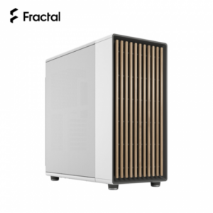 Fractal Design North XL RC Charcoal 白 玻璃透側機殼 (ATX/Type-C/限安裝背插主機板/橡木面板/透明玻璃/內建風扇前3/顯卡413mm/塔散169mm)-FD-C-NOR1X-06