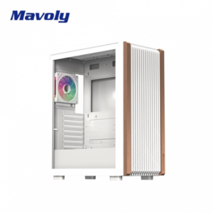 【OEM】INFINITE TIMBER C19 白 玻璃透側機殼 (E-ATX/Type-C/木紋面板/內建風扇前3後1/顯卡340mm/塔散165mm)