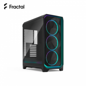 Fractal Design Meshify 3 環境燈 RGB Pro 黑 淺色玻璃機殼 (E-ATX/Type-C/內建風扇前3/顯卡349mm/塔散173mm)-FD-C-MES3A-03