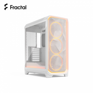 Fractal Design Meshify 3 環境燈 RGB Pro 白 透明玻璃機殼 (E-ATX/Type-C/內建風扇前3/顯卡349mm/塔散173mm)-FD-C-MES3A-05