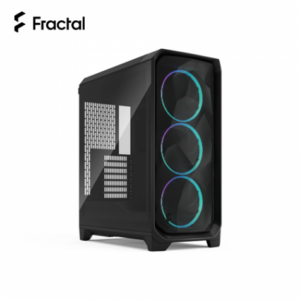 Fractal Design Meshify 3 RGB 黑 淺色玻璃機殼 (E-ATX/Type-C/內建風扇前3/顯卡349mm/塔散173mm)-FD-C-MES3A-06