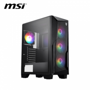 微星 MAG Forge 130A AIRFLOW 玻璃透側機殼 (ATX/RGB控制鍵/內建風扇前3後1/顯卡300mm/塔散160mm)