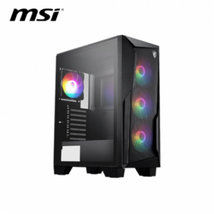 【OEM】微星 MAG FORGE 130A AIRFLOW 玻璃透側機殼 (ATX/RGB控制鍵/內建風扇前3後1/顯卡300mm/塔散160mm)
