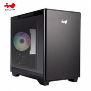 迎廣 A3 黑 玻璃透側機殼 (M-ATX/Type-C/內建風扇後1/垂直風道/顯卡340mm/塔散162mm)