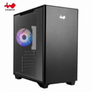 迎廣 A5 黑 玻璃透側機殼 (E-ATX/Type-C/內建風扇後1/垂直風道/顯卡340mm/塔散162mm)