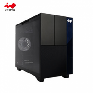 迎廣 F3 黑 玻璃透側機殼 (M-ATX/Type-C/內建風扇後1/玻璃飾板/支援背插主板/顯卡340mm/塔散160mm)