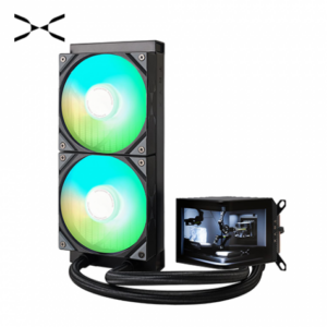 TRYX Panorama 240 ARGB 黑 (240mm/6.5″AMOLED曲面水冷頭/12cm風扇*2/Asetek8.5 V2/6年保固/螢幕2年保)
