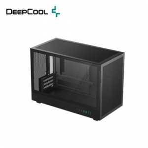 DEEPCOOL CH260 黑 玻璃透側機殼 (M-ATX/Type-C/網孔面板/支援背插主板/顯卡388mm/塔散174mm)