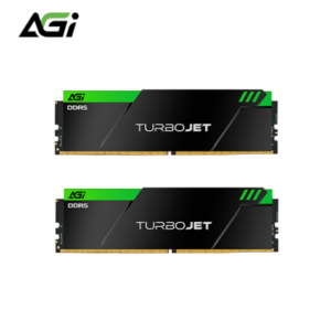 亞奇雷 AGI UD858 DDR5-6000 32G(16G*2)-黑(CL30/支援XMP&EXPO/綠飾條)