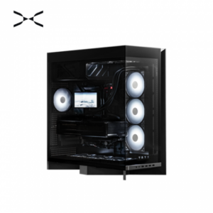 TRYX Luca L70 黑 全景玻璃機殼 (E-ATX/Type-C/懸浮底座/鋁合金機身/支援背插主板(ATX)/顯卡460mm/塔散170mm)