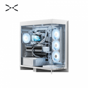 TRYX Luca L70 白 全景玻璃機殼 (E-ATX/Type-C/懸浮底座/鋁合金機身/支援背插主板(ATX)/顯卡460mm/塔散170mm)