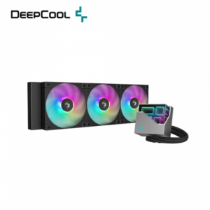 DEEPCOOL 九州風神 LT360 黑 (360mm/幾何形無限鏡冷頭/預裝風扇/五代水泵/12cm風扇*3/五年保固)