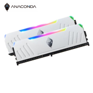 巨蟒 ANACOMDA ET 東方沙蟒 RGB DDR4-3200 32G(16G*2)-白(矮版 40mm)
