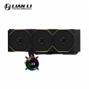 聯力 Hydroshift II LCD-C 360TL 黑 (360mm/2.1″LCD水冷頭/TL無線風扇+控制器/側裝式水冷管/六年保固)