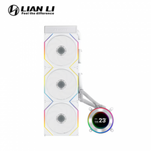 聯力 Hydroshift II LCD-C 360TL 白 (360mm/2.1″LCD水冷頭/TL無線風扇+控制器/側裝式水冷管/六年保固)