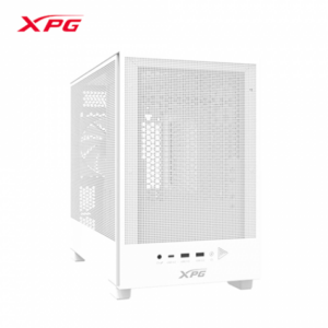 XPG 威剛 VALOR MESH NANO 白 電腦機殼 (M-ATX/Type-C/內建風扇後1/內附顯卡支撐架/網孔面板/顯卡370mm/塔散170mm)