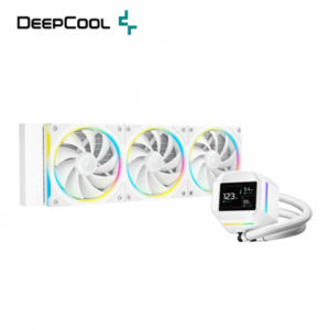 DEEPCOOL 九州風神 LM360 WH 白 (360mm/2.4″LCD水冷頭/六代水泵/12cm風扇*3/五年保固)