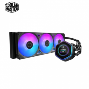 酷碼 MasterLiquid 360 Atmos II LCD ARGB 黑 (360mm/2.1″LCD水冷頭/雙腔室設計/預裝一體式風扇/六年保)